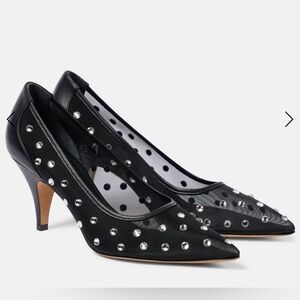 KHAITE Black Mesh River Embellished Heels
Authentic Luxury Khaite Brand Sz7.5
